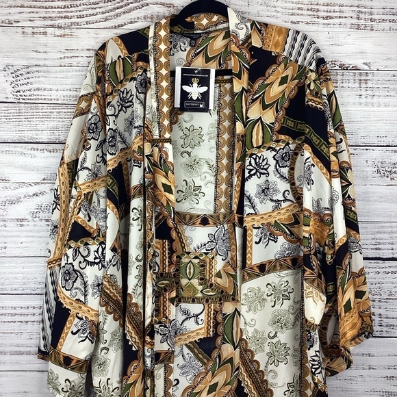 ANTTHONY ORIGINAL PLUS SIZE 2X TOP KIMONO CARDIGAN STYLISH - Picture 6 of 12